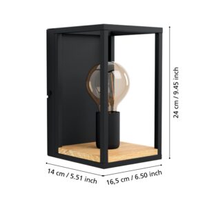 EGLO LIBERTAD 99796 – zidna lampa, crna, braon, prikaz 5