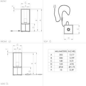 EGLO LIBERTAD 99797 – stona lampa, crna, braon, prikaz 4