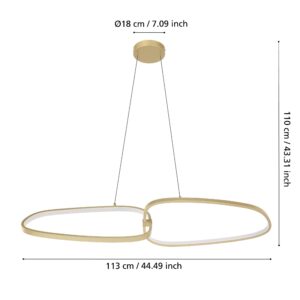 EGLO LODOSA 390205 – visilica, boja mesinga, prikaz 4