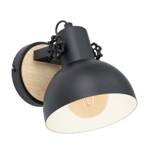 EGLO LUBENHAM 44057 – zidna lampa, crna, braon, glavna fotografija
