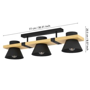 EGLO MACCLES 43955 – plafonjera, crna, braon, prikaz 6