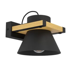 EGLO MACCLES 43958 – zidna lampa, crna, braon, glavna fotografija