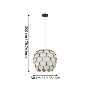 EGLO MATTANZA 900847 – visilica, crna, prikaz 6