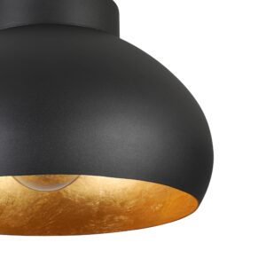 EGLO MOGANO 2 900554 – plafonjera, crna i zlatna, prikaz 3