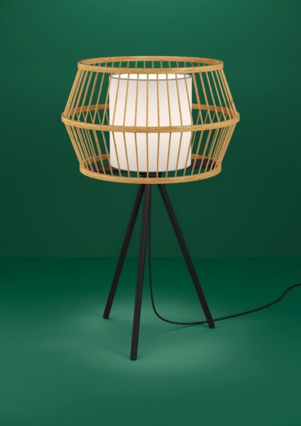 EGLO MONTERROSO 390235 – stona lampa, crna, u enterijeru