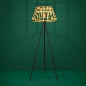 EGLO MONTEZUELO 390155 – podna lampa, crna, u enterijeru