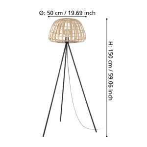 EGLO MONTEZUELO 390155 – podna lampa, crna, prikaz 3