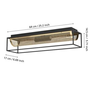 EGLO NOHALES 43787 – plafonjera, crna, boja mesinga, prikaz 6