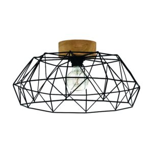 EGLO PADSTOW 44088 – plafonjera, crna, prirodna, glavna fotografija