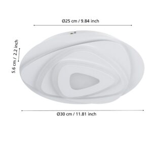 EGLO PALAGIANO 900863 – plafonjera, bela, prikaz 5