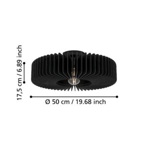 EGLO PALOMBAIA 900831 – plafonjera, crna, prikaz 6