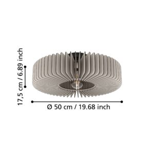EGLO PALOMBAIA 900832 – plafonjera, crna, prikaz 7