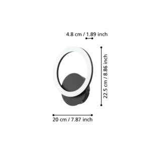 EGLO PARRAPOS-Z 900324 – zidna lampa, crna, prikaz 5