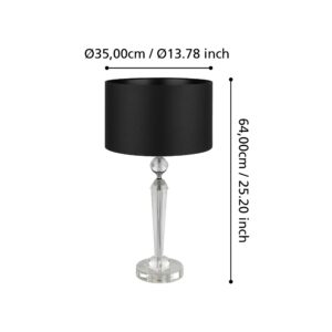 EGLO PASIANO 1 390158 – stona lampa, hrom, providna, prikaz 3