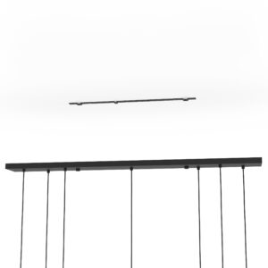 EGLO PAZ 390178 – visilica, crna, boja brušenog mesinga, prikaz 3