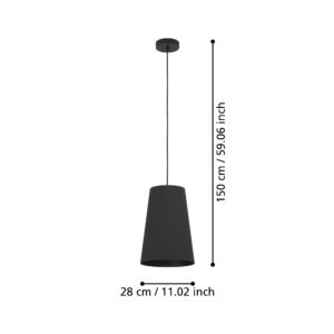 EGLO PETROSA 390132 – visilica, crna, prikaz 4