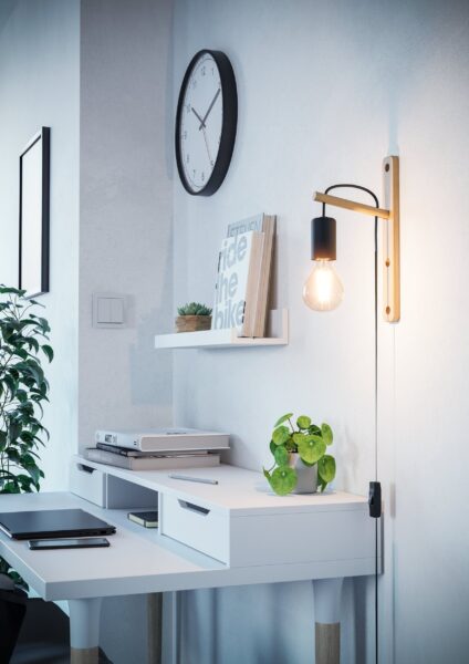 EGLO POCKLEY 44013 – zidna lampa, braon i crna, prikaz 2