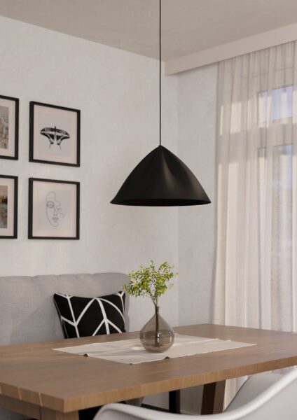 EGLO PODERE 900835 – visilica, crna, u enterijeru