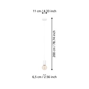 EGLO POZUETA 1 900798 – visilica, bela, prikaz 6