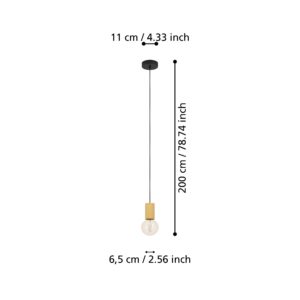 EGLO POZUETA 1 900801 – visilica, crna, braon, prikaz 6