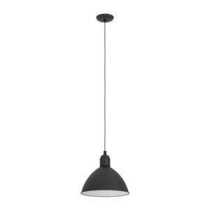 EGLO PRIDDY 43878 – visilica, crni metalni abažur, prečnik 30,5 cm