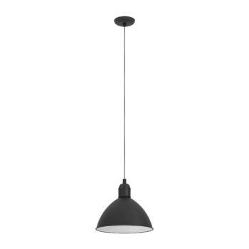 EGLO PRIDDY 43878 – visilica, crni metalni abažur, prečnik 30,5 cm