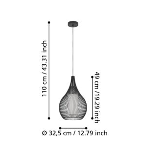 EGLO RAZONI 1 900828 – visilica, crna, prikaz 6