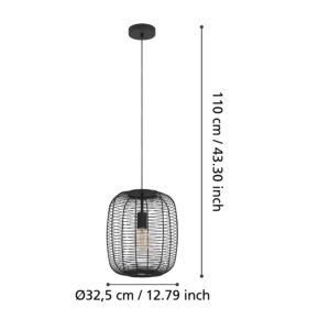 EGLO RINROE 43965 – visilica, crna, prikaz 6