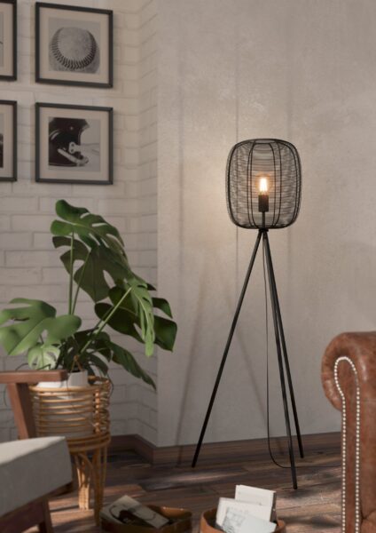 EGLO RINROE 43968 – podna lampa, crna, prikaz 2