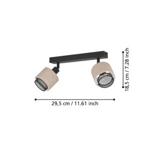 EGLO ROSLEY 43657 – spot svetiljka, dva E14 grla na nosaču od 31 cm, dodatni prikaz 5