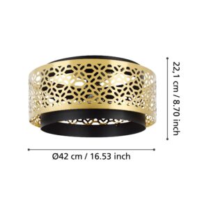 EGLO SANDBACH 43979 – plafonjera, crna, boja mesinga, prikaz 6