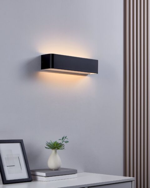 EGLO SANIA 4 901018 – zidna lampa, crna, bela, prikaz 2