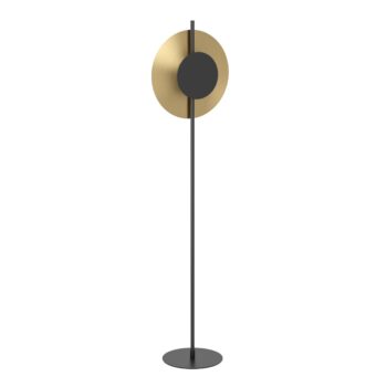 EGLO TOCINA 900991 – podna lampa, crna, boja brušenog mesinga, glavna fotografija