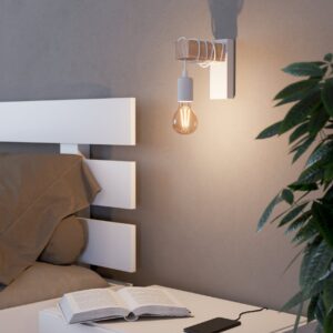 EGLO TOWNSHEND 43706 – zidna lampa, belo E27 grlo i drveni nosač, dodatni prikaz 1