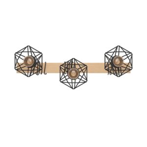 EGLO TOWNSHEND 5 44074 – plafonjera, crna, braon, prikaz 4