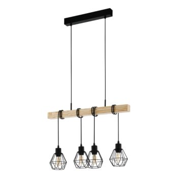 EGLO TOWNSHEND 5 44075 – visilica, crna, braon, glavna fotografija