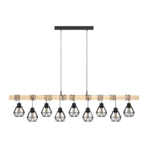 EGLO TOWNSHEND 5 44077 – visilica, crna, braon, prikaz 4