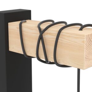 EGLO TOWNSHEND 5 44078 – zidna lampa, crna, braon, prikaz 3