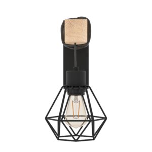 EGLO TOWNSHEND 5 44078 – zidna lampa, crna, braon, prikaz 4