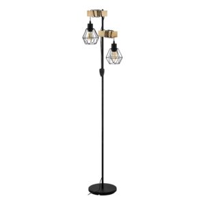 EGLO TOWNSHEND 5 44081 – podna lampa, crna, braon, glavna fotografija