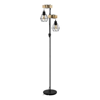 EGLO TOWNSHEND 5 44081 – podna lampa, crna, braon, glavna fotografija