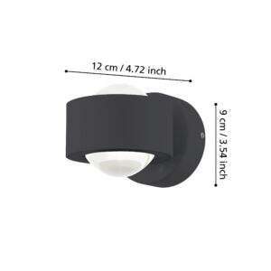 EGLO TREVIOLO 98746 – zidna lampa, antracit, prikaz 3