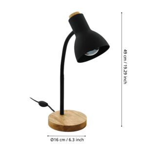 EGLO VERADAL 98831 – stona lampa, crna, braon, prikaz 4