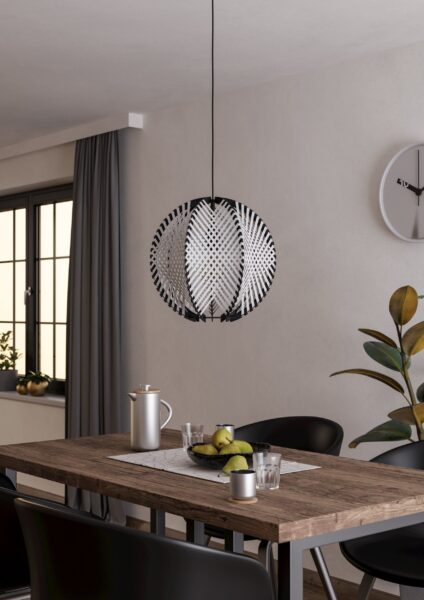 EGLO WAVERTON 44005 – visilica, crna, u enterijeru