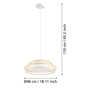EGLO YUKU-Z 900842 – visilica, bela, prikaz 7