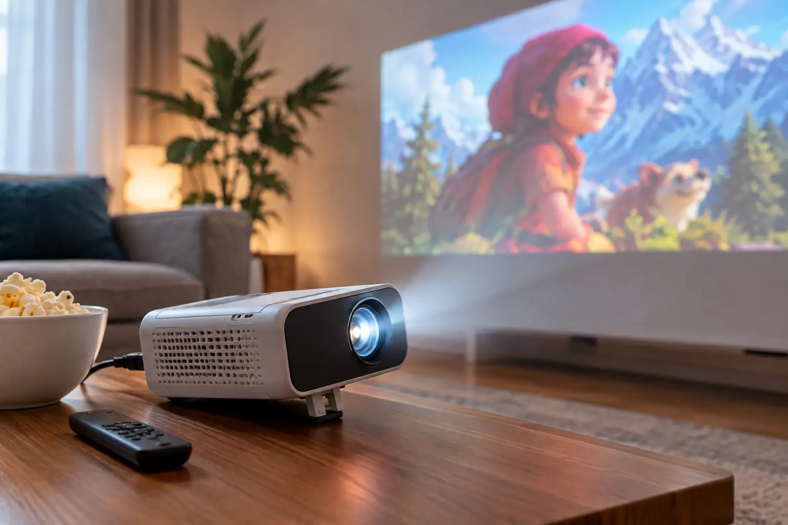 Test mini projektora za filmove i crtane