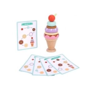 Tooky Toy set za slaganje sladoleda prema karticama – fotografija 1