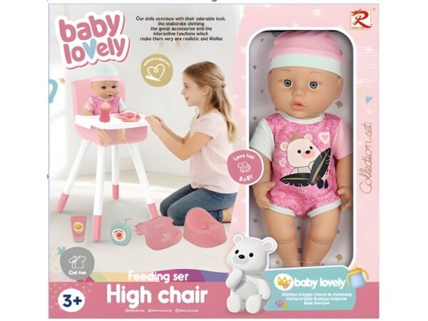 Baby Lovely lutka beba sa hranilicom i priborom – fotografija 1 Baby Lovely lutka beba sa hranilicom i priborom – fotografija 1