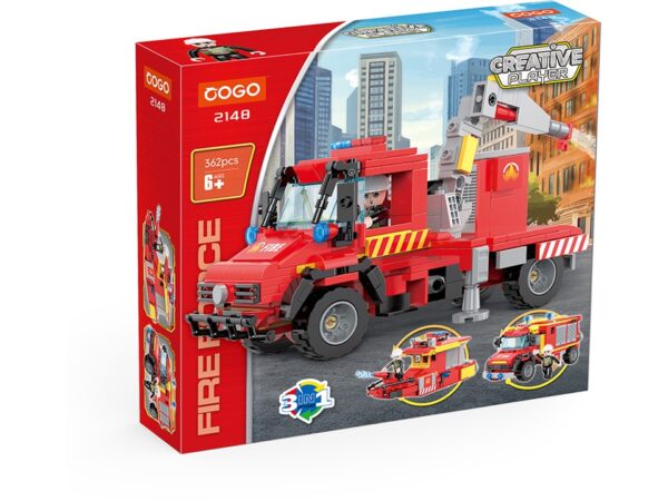 COGO vatrogasni kamion 3 u 1, 362 dela – fotografija 1 COGO vatrogasni kamion 3 u 1, 362 dela – fotografija 1