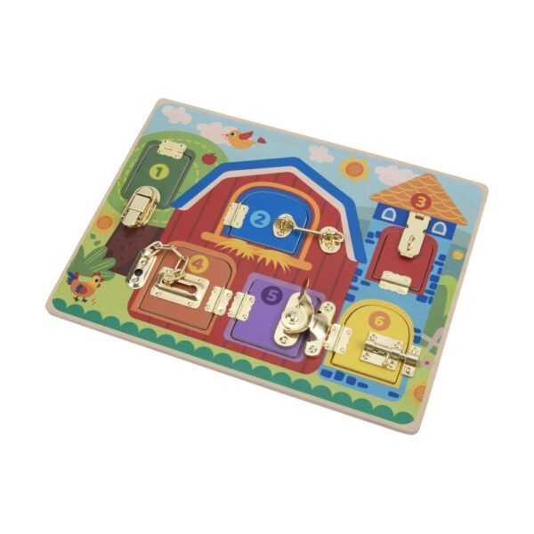 Tooky Toy drvena tabla Farma sa bravicama – fotografija 1 Tooky Toy drvena tabla Farma sa bravicama – fotografija 1